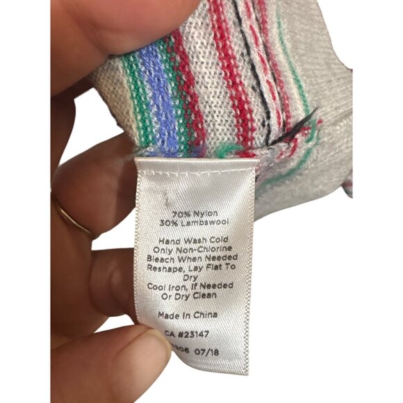 Talbots Womens Striped Cardigan Sweater L - Picture 5 of 6